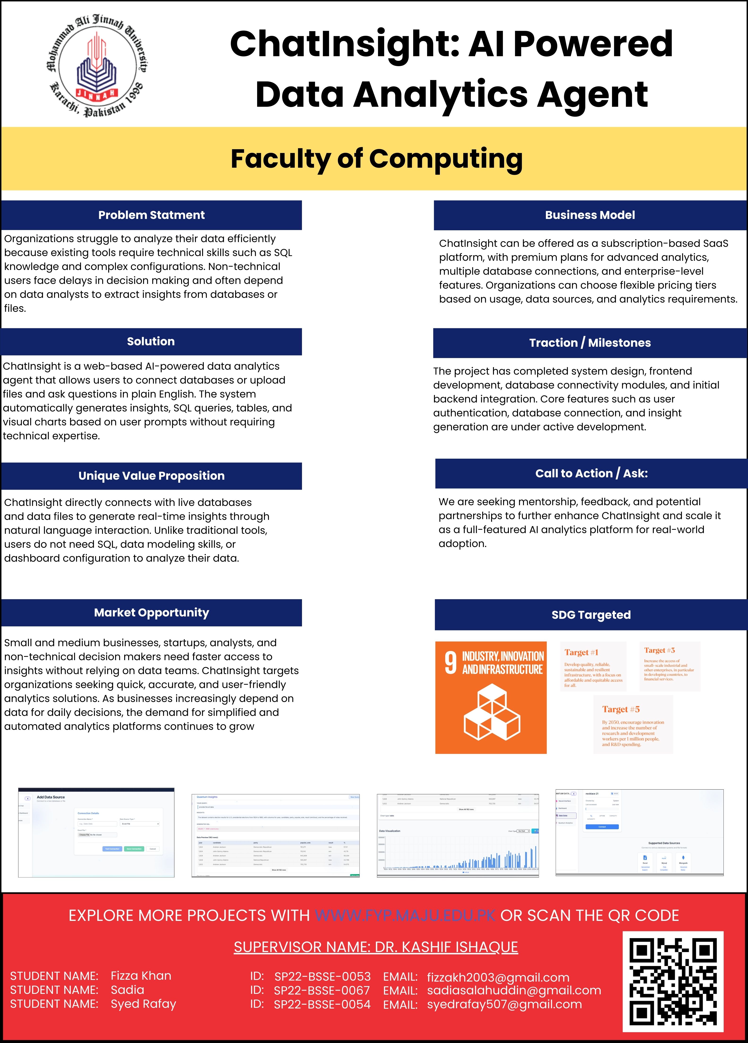ChatInsight: AI Powered Business Analytics Agent